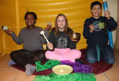 Entspannungskursus für die Mittagskinder